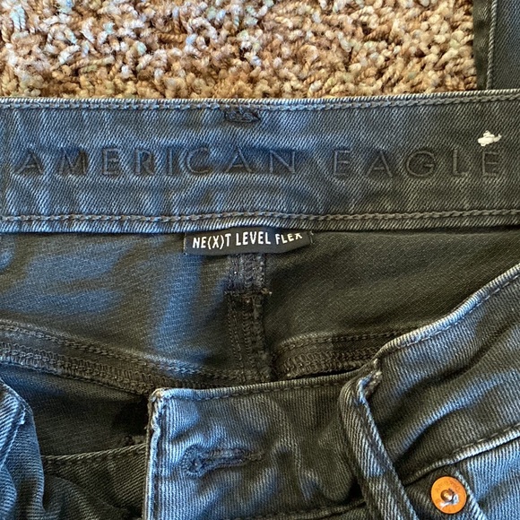 29x32 Black American Eagle distressed jeans - Picture 5 of 6